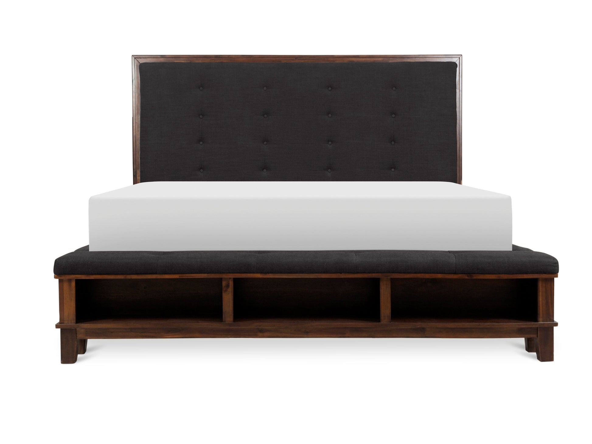 Watson Brown Upholstered Storage Panel Bedroom Set - SET | SH2213BRNK-1 | SH2213BRNK-2 | SH2213BRN-3 | SH2213BRN-4 | SH2213BRN-9 - Luna Furniture - Dallas Store