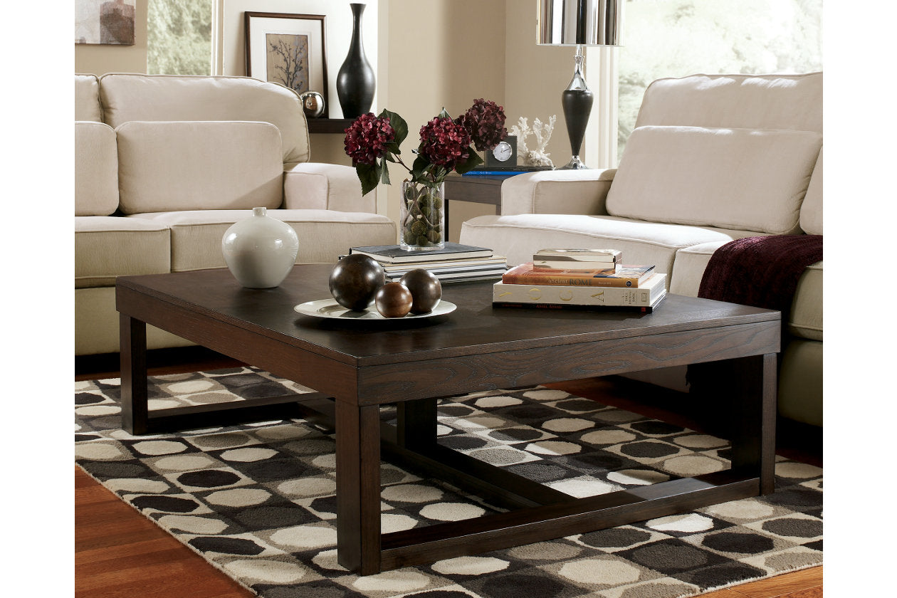 Watson Dark Brown Coffee Table - T481-1 - Luna Furniture - Dallas Store