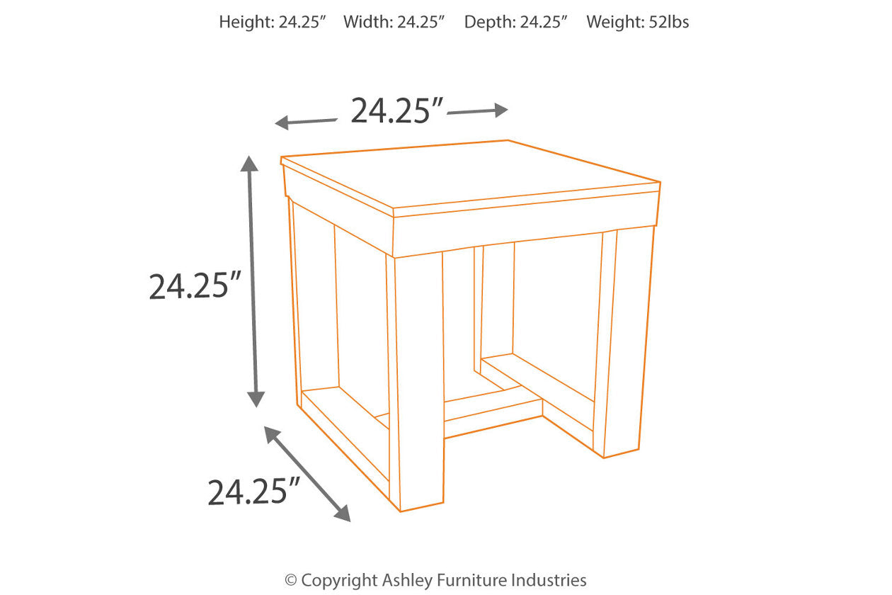 Watson Dark Brown End Table - T481-2 - Luna Furniture - Dallas Store