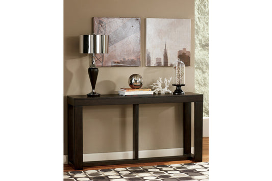 Watson Dark Brown Sofa/Console Table - T481-4 - Luna Furniture - Dallas Store