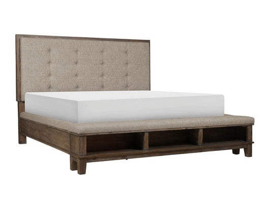 Watson Gray Queen Upholstered Storage Panel Bed - SET | SH2213GRY-1 | SH2213GRY-2 | SH2213GRY-3 - Luna Furniture - Dallas Store