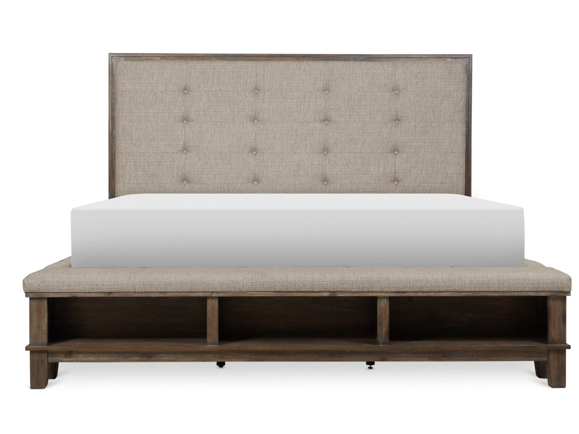 Watson Gray Queen Upholstered Storage Panel Bed - SET | SH2213GRY-1 | SH2213GRY-2 | SH2213GRY-3 - Luna Furniture - Dallas Store