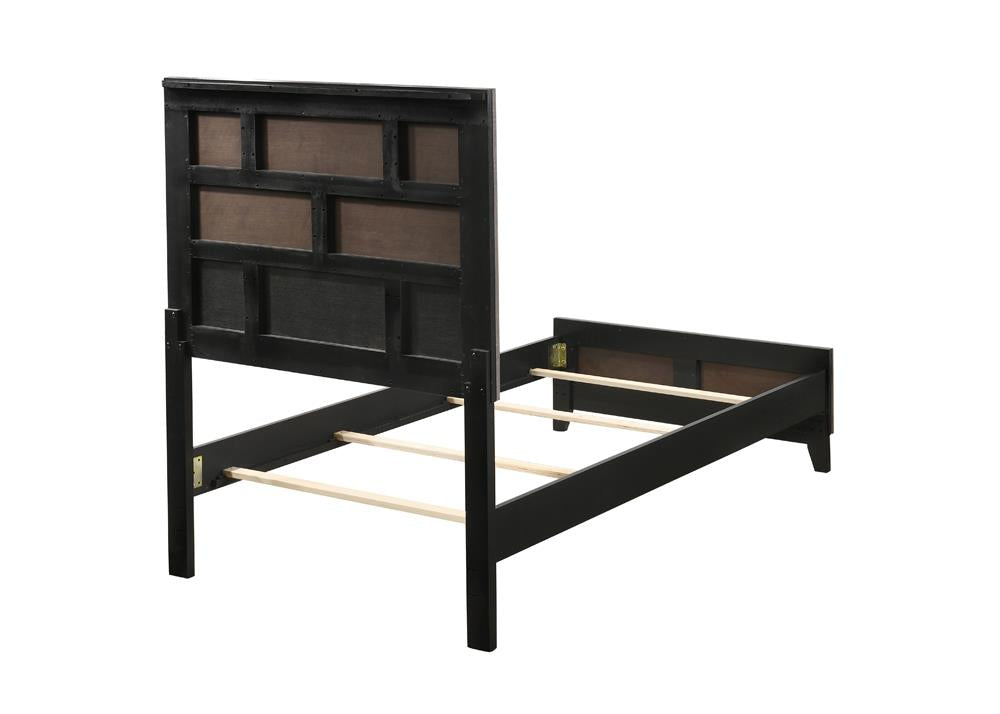 Watson Twin Panel Bed Gray Oak - 212421T - Luna Furniture - Dallas Store