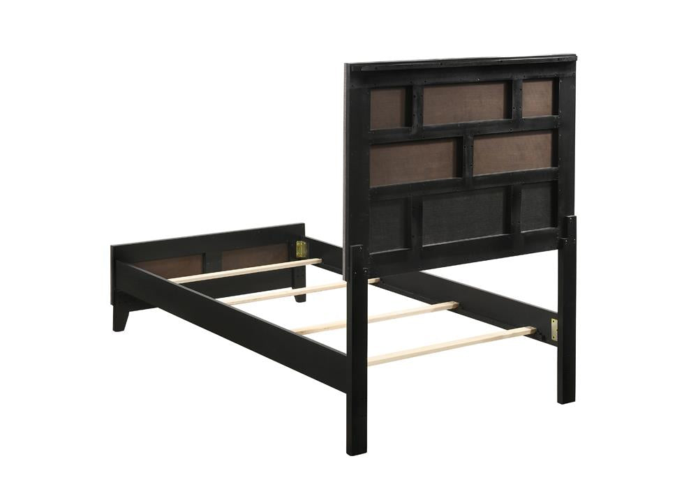 Watson Twin Panel Bed Gray Oak - 212421T - Luna Furniture - Dallas Store