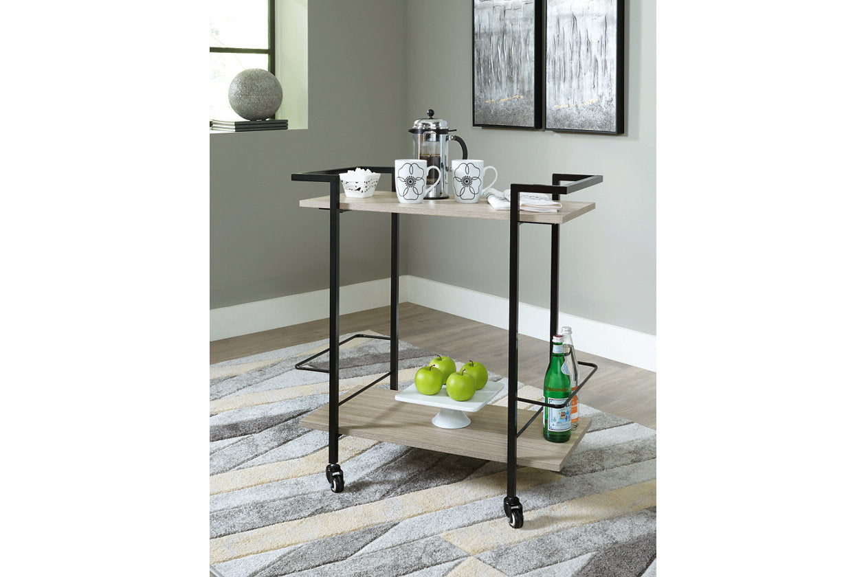 Waylowe Brown/Black Bar Cart - A4000389 - Luna Furniture - Dallas Store
