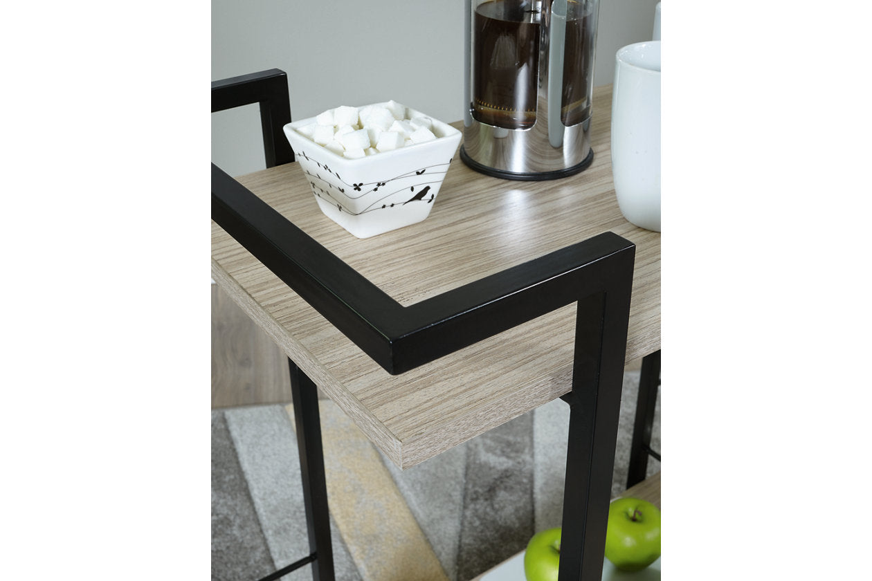 Waylowe Brown/Black Bar Cart - A4000389 - Luna Furniture - Dallas Store