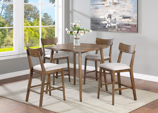 Weldon Brown Square Dining Set - SET | 2214T-4040 | 2214S(2) - Luna Furniture - Dallas Store