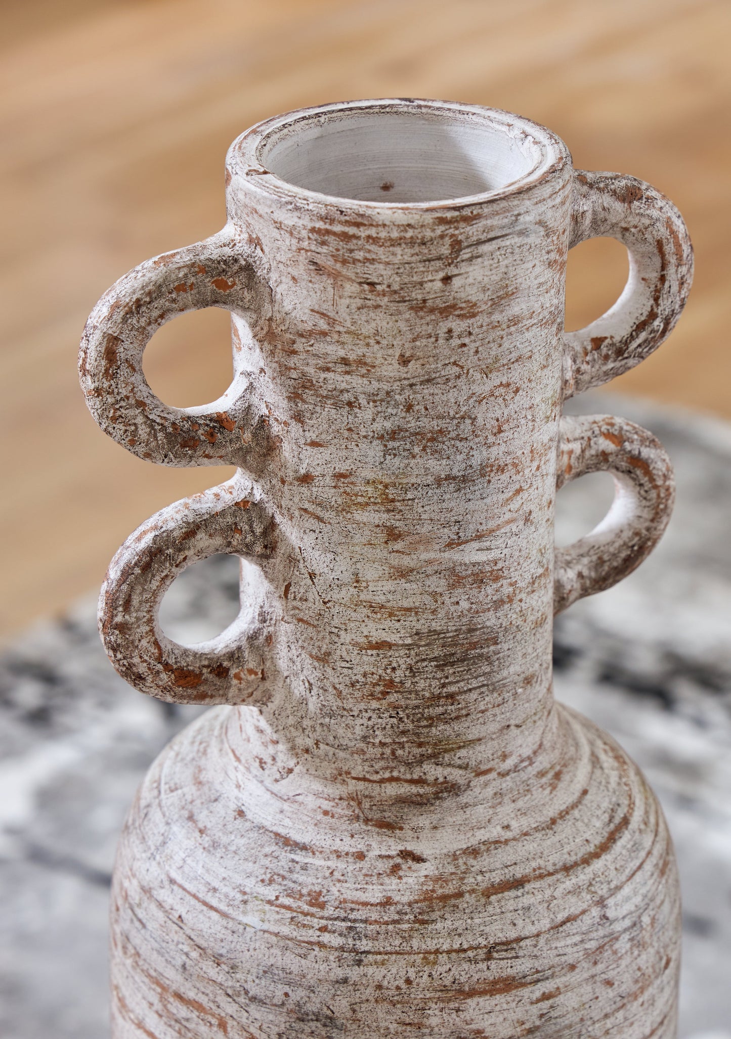 Wellbridge Distressed White Vase - A2000609 - Luna Furniture - Dallas Store