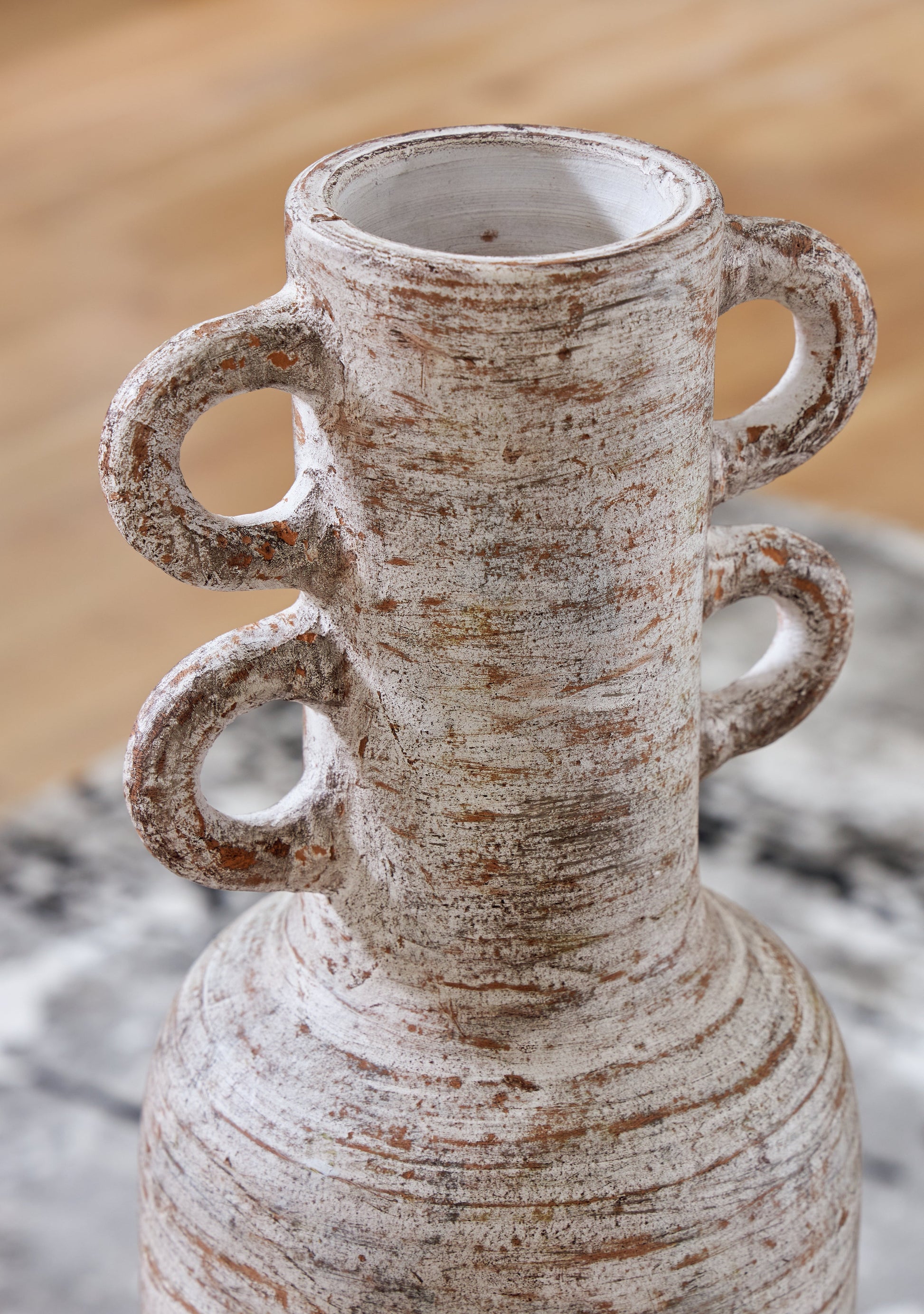 Wellbridge Distressed White Vase - A2000609 - Luna Furniture - Dallas Store