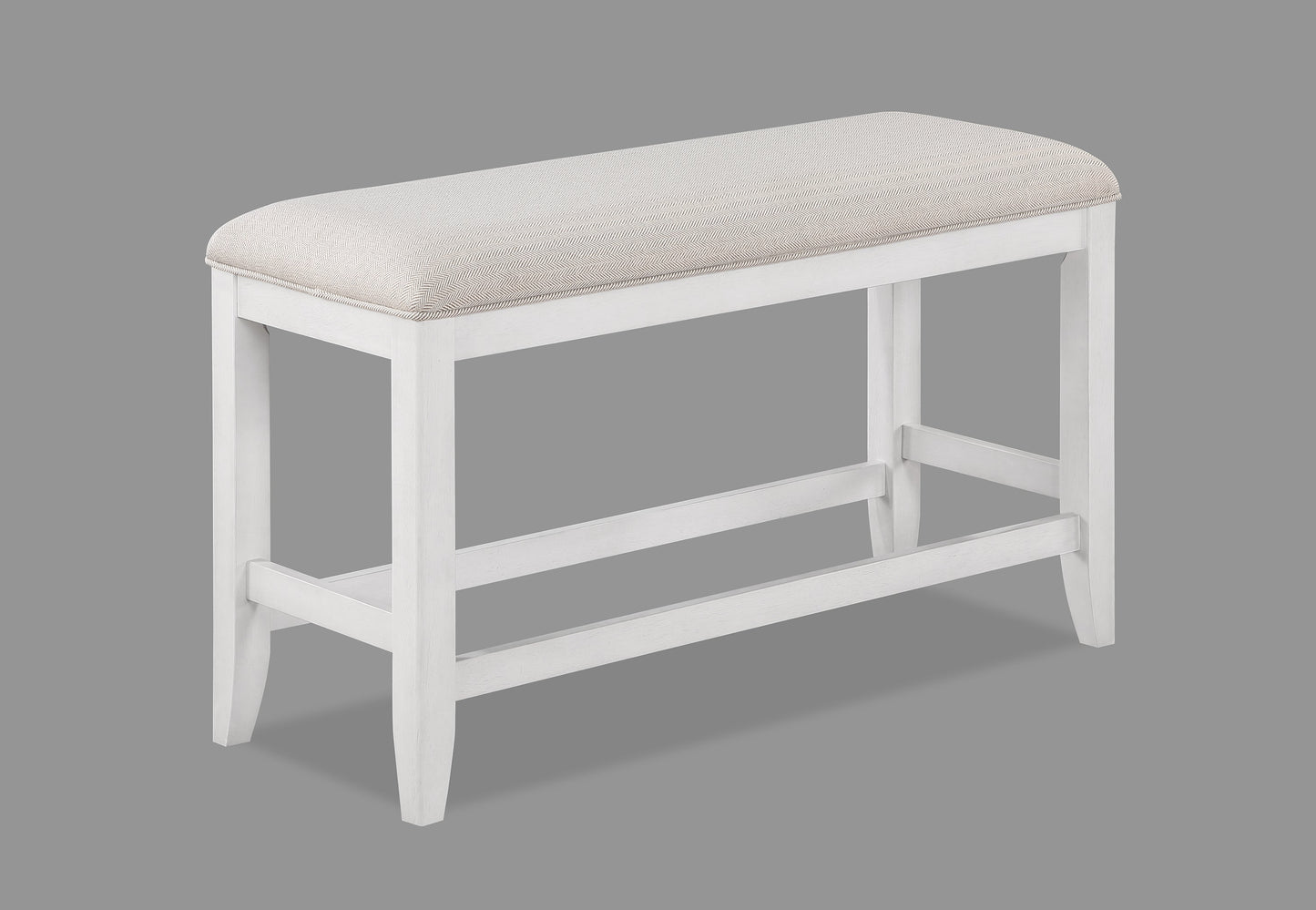 Wendy White Counter Height Bench - 2717-BENCH - Luna Furniture - Dallas Store