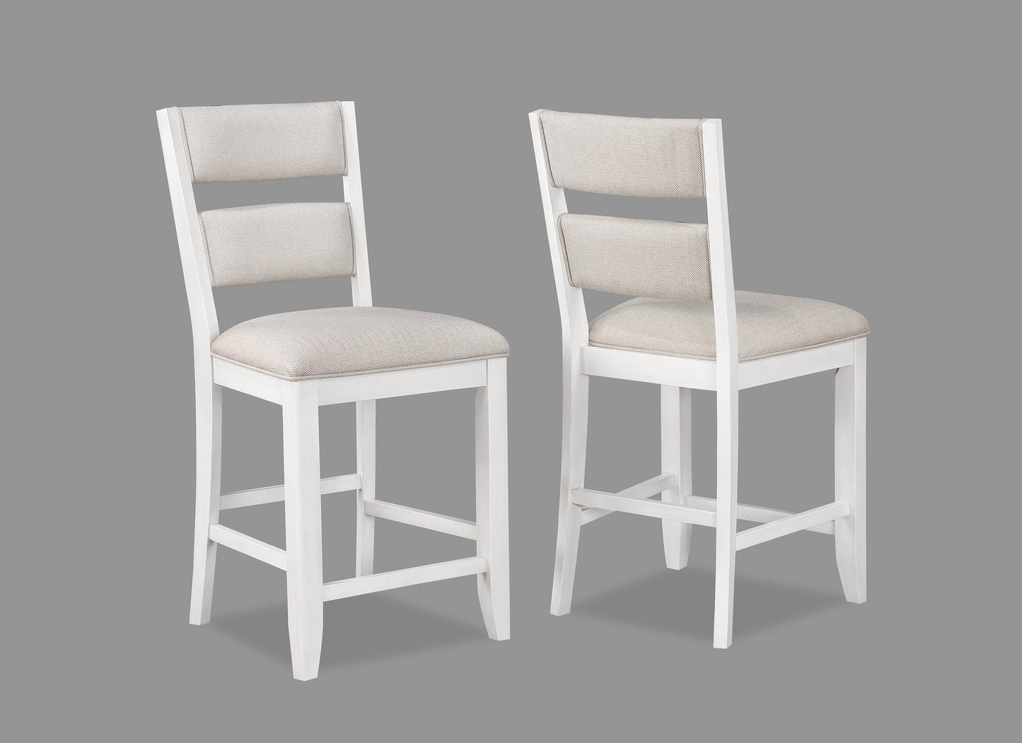 Wendy White Counter Height Chair, Set of 2 - 2717S-24 - Luna Furniture - Dallas Store