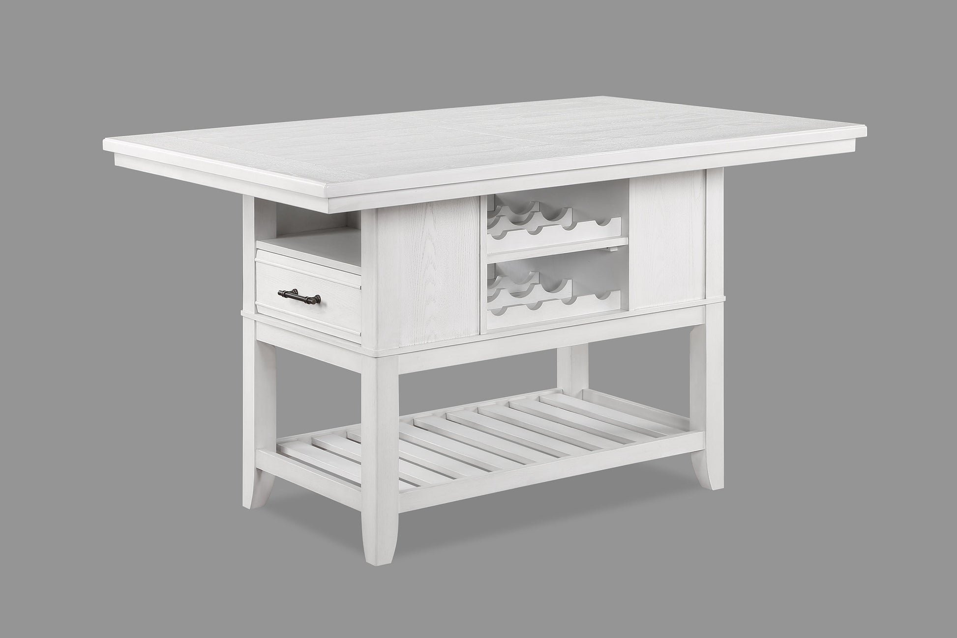 Wendy White Counter Height Table - SET | 2717T-4060-TOP | 2717T-4060-BASE - Luna Furniture - Dallas Store