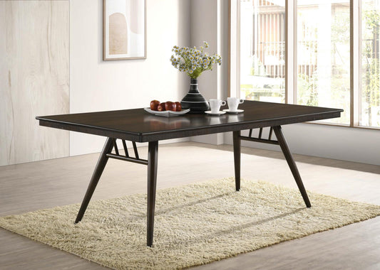 Wes Dark Walnut Rectangular Dining Table - 115271 - Luna Furniture - Dallas Store
