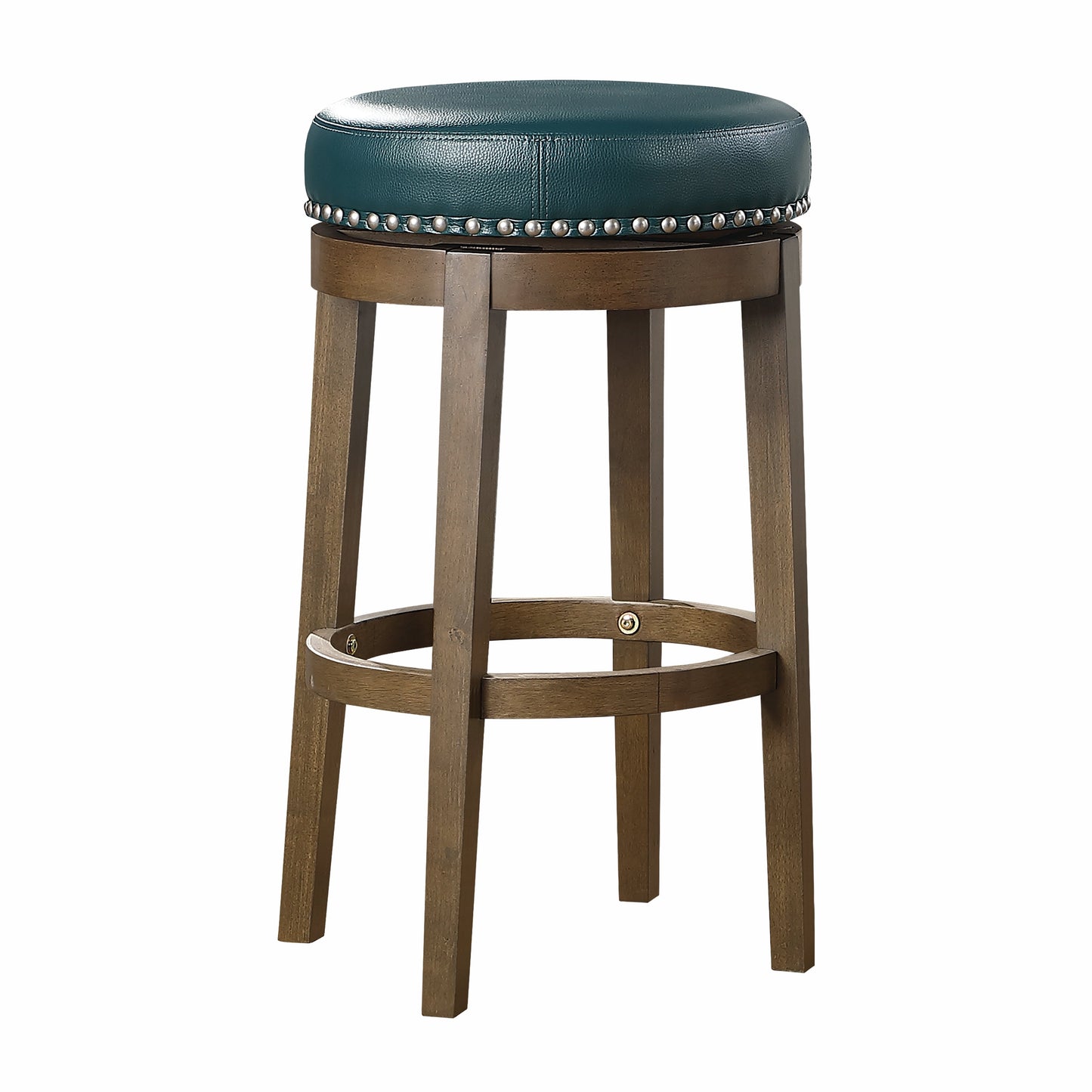Westby Green/Brown Round Swivel Pub Height Stool,  Set of 2 - 5681GEN-29 - Luna Furniture - Dallas Store