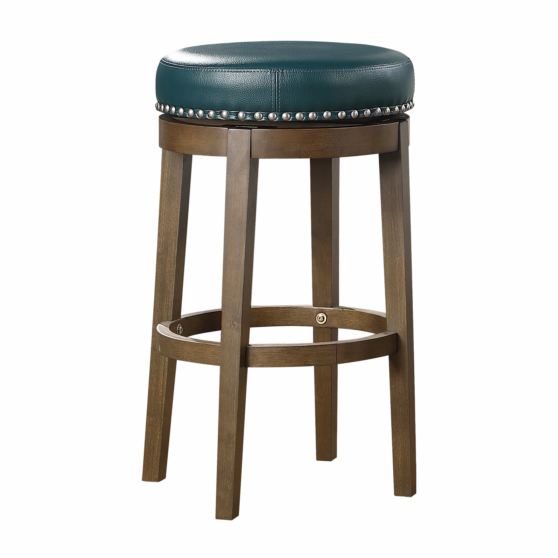 Westby Green/Brown Round Swivel Pub Height Stool,  Set of 2 - 5681GEN-29 - Luna Furniture - Dallas Store