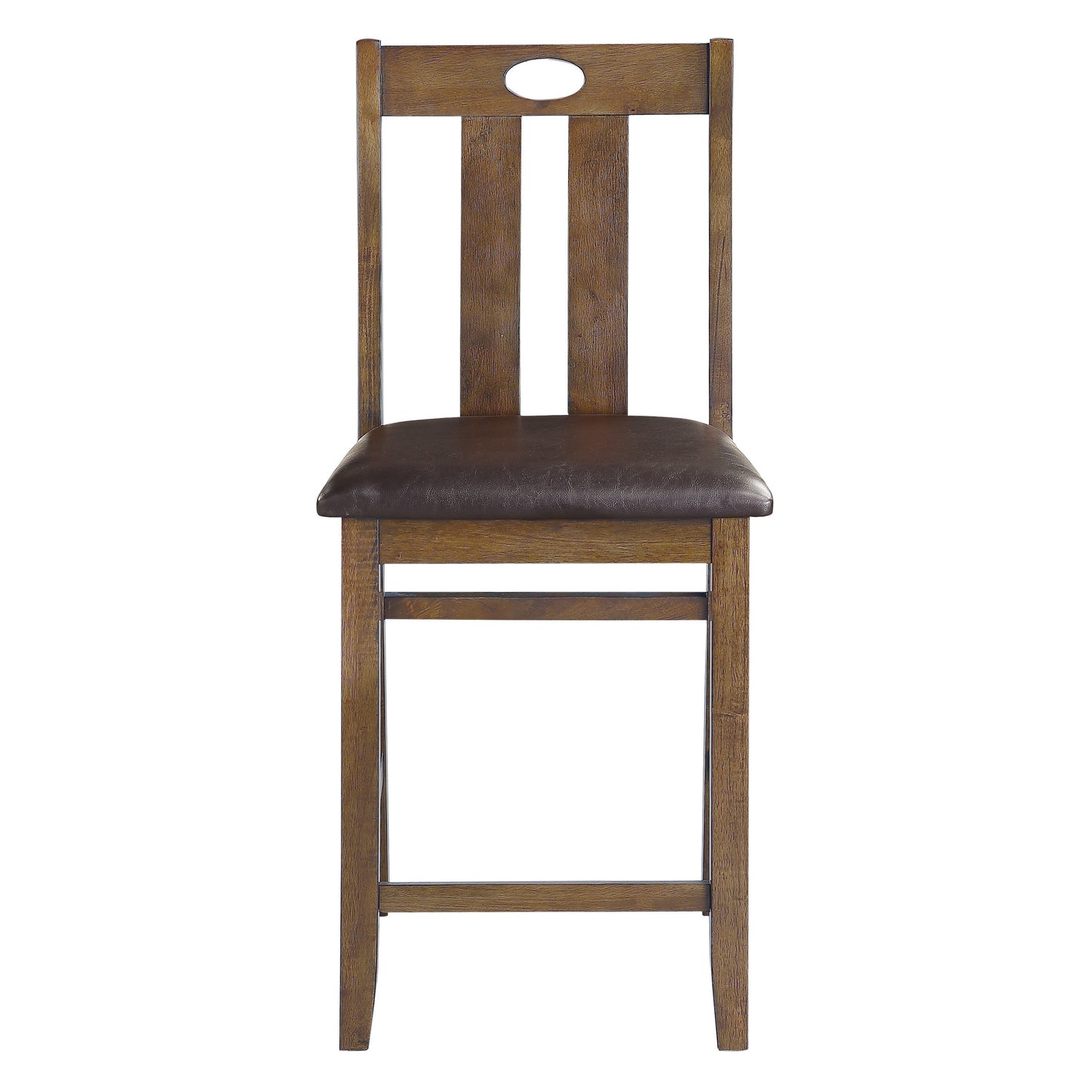 Weston Medium Brown 5-Piece Counter Height Set - 5746-36 - Luna Furniture - Dallas Store