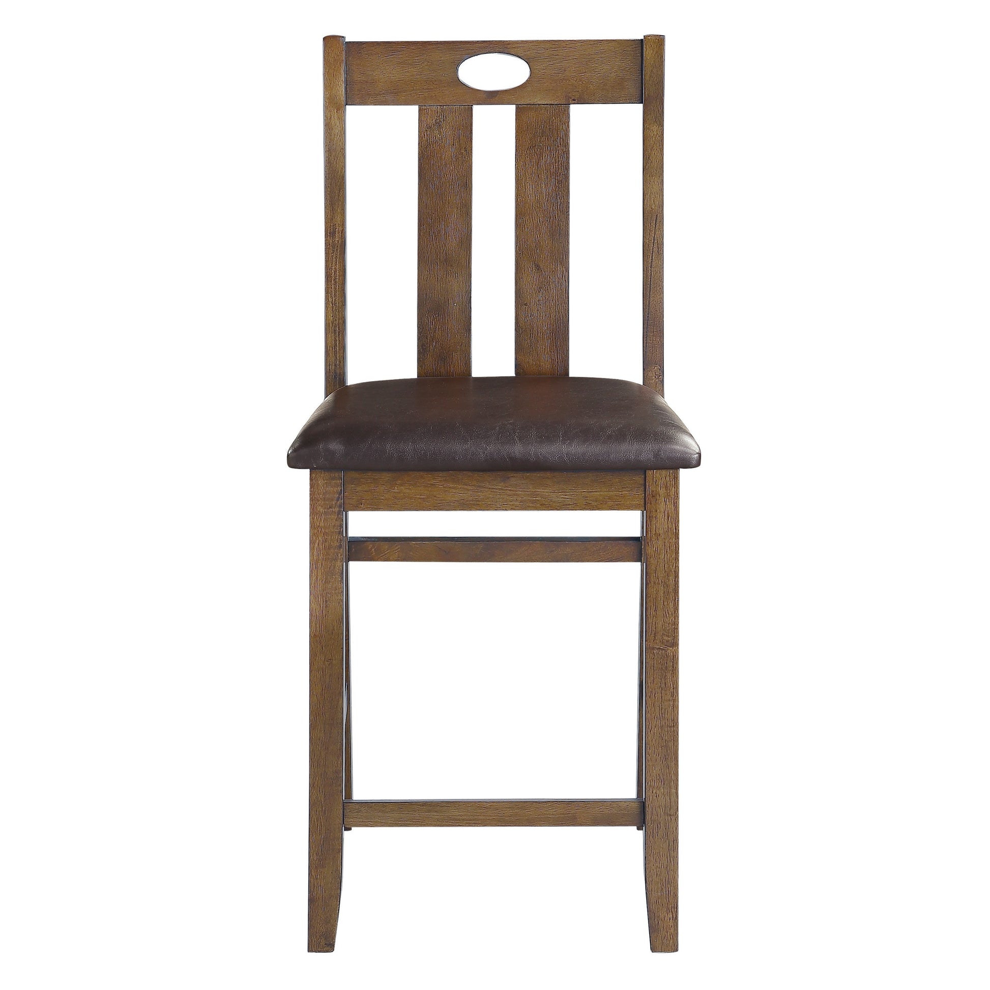 Weston Medium Brown 5-Piece Counter Height Set - 5746-36 - Luna Furniture - Dallas Store