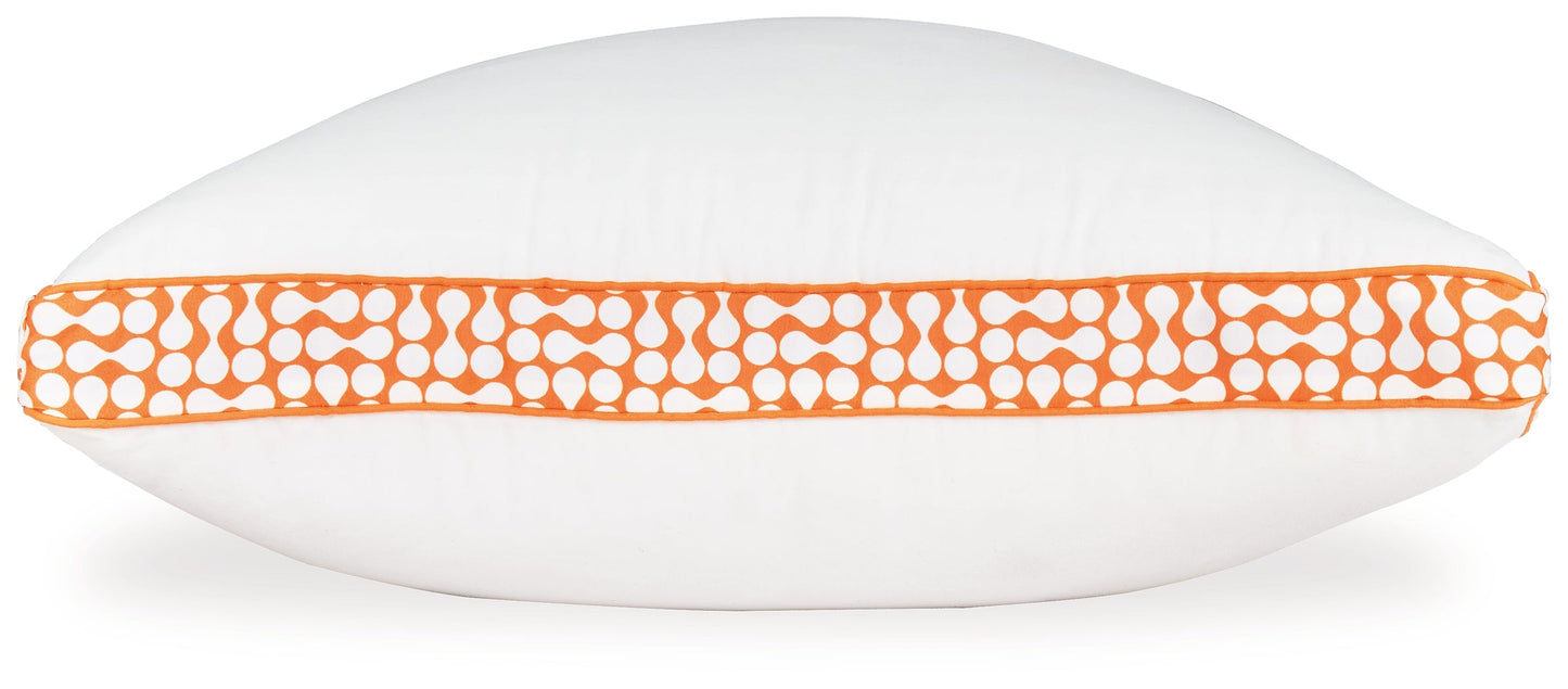 White/Orange 3-in-1 Pillow, Set of 6 - M52112 - Luna Furniture - Dallas Store
