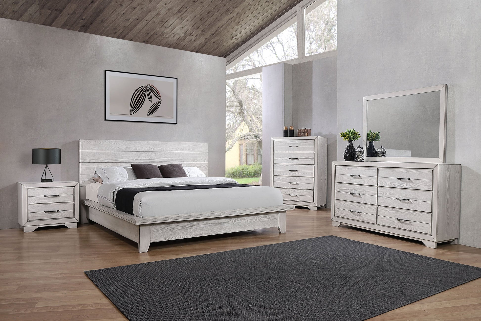 White Sands Chalk Bedroom Mirror (Mirror Only) - B8260-11 - Luna Furniture - Dallas Store