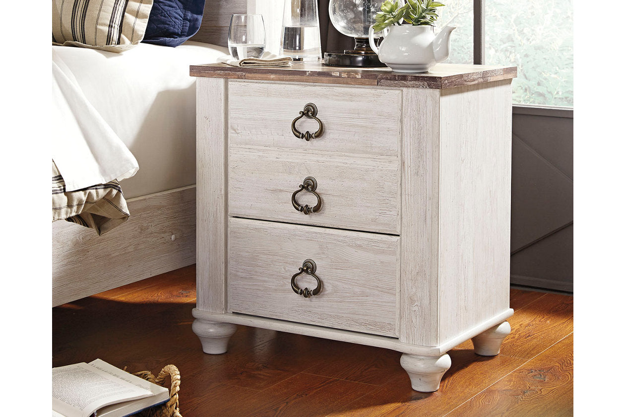 Willowton Two-tone Nightstand - B267-92 - Luna Furniture - Dallas Store
