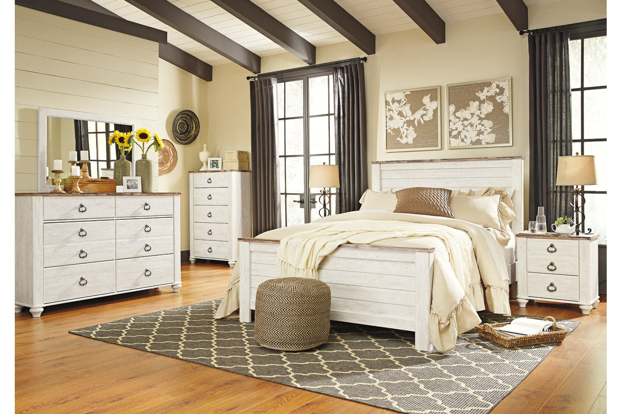 Willowton Two-tone Nightstand - B267-92 - Luna Furniture - Dallas Store