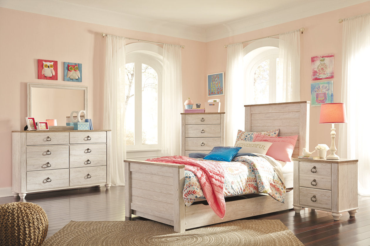 Willowton Two-tone Nightstand - B267-92 - Luna Furniture - Dallas Store