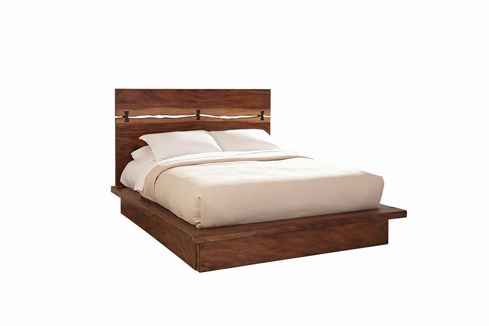 Winslow Eastern King Bed Smokey Walnut/Coffee Bean - 223250KE - Luna Furniture - Dallas Store
