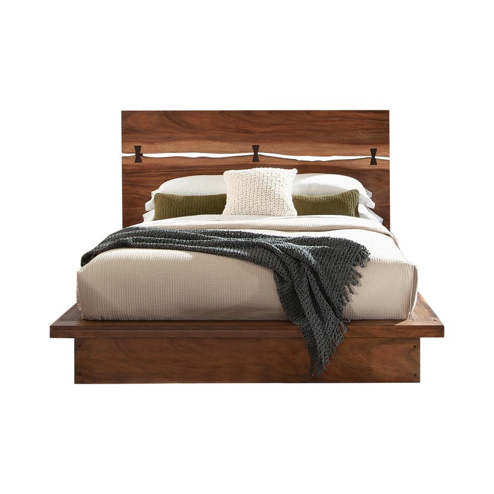 Winslow Queen Bed Smokey Walnut/Coffee Bean - 223250Q - Luna Furniture - Dallas Store