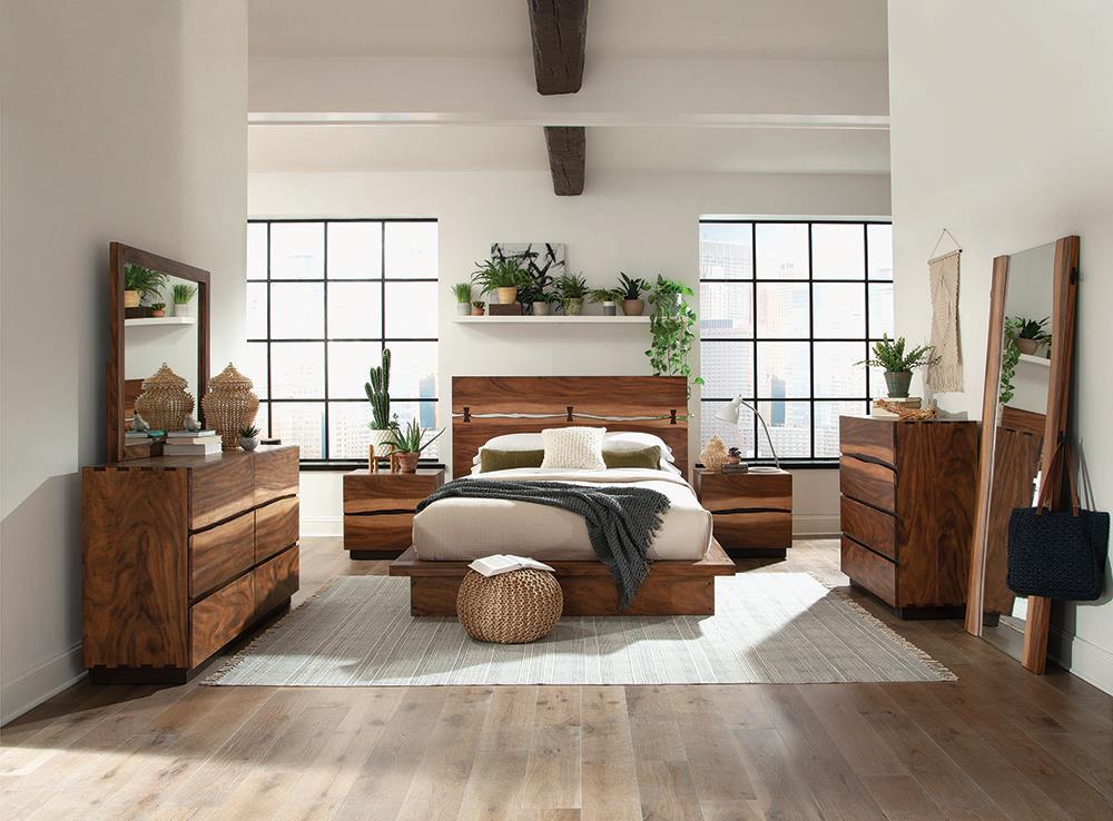 Winslow Storage Queen Bed Smokey Walnut/Coffee Bean - 223250SQ - Luna Furniture - Dallas Store