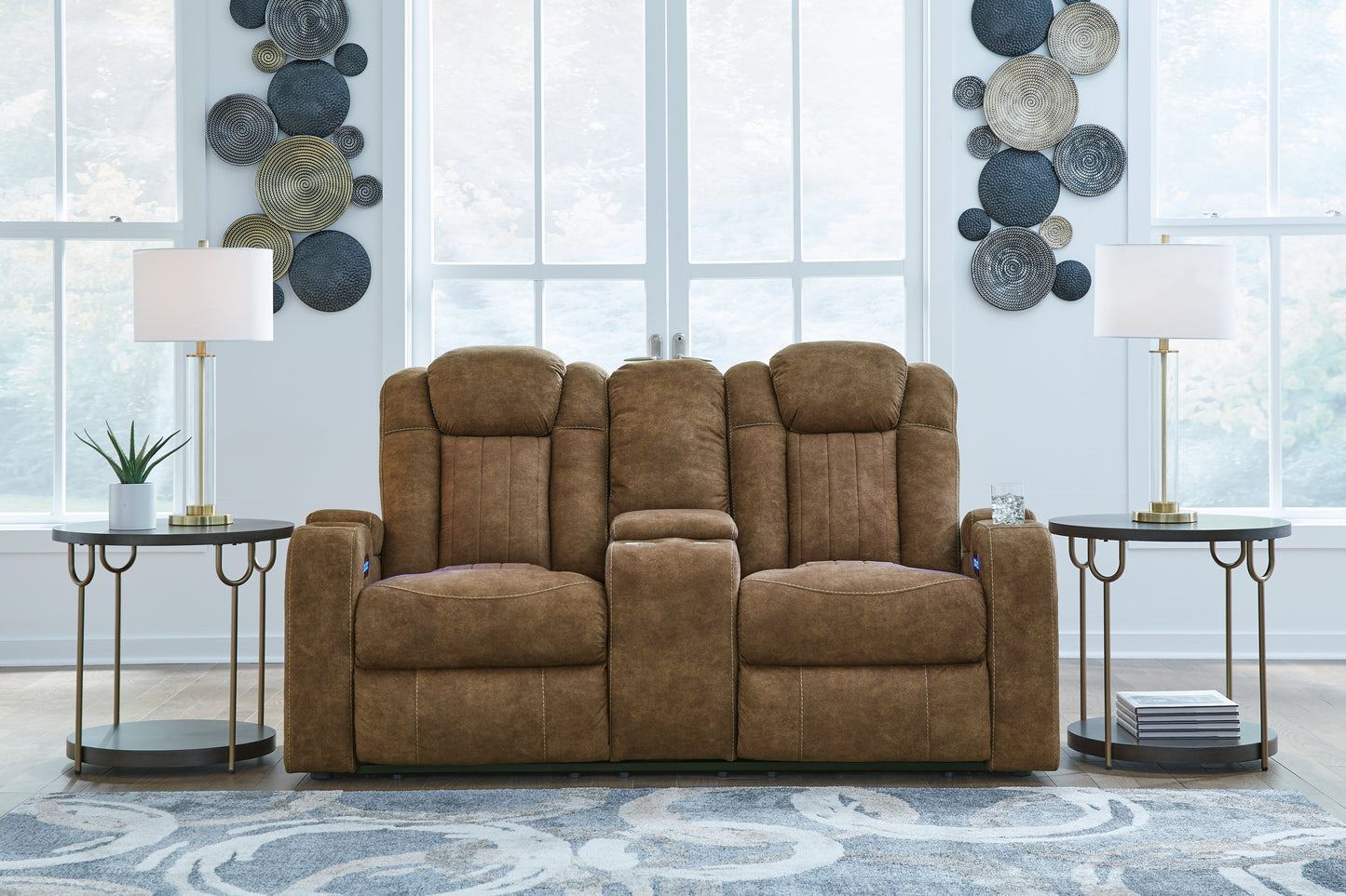 Wolfridge Brindle Power Reclining Loveseat - 6070318 - Luna Furniture - Dallas Store