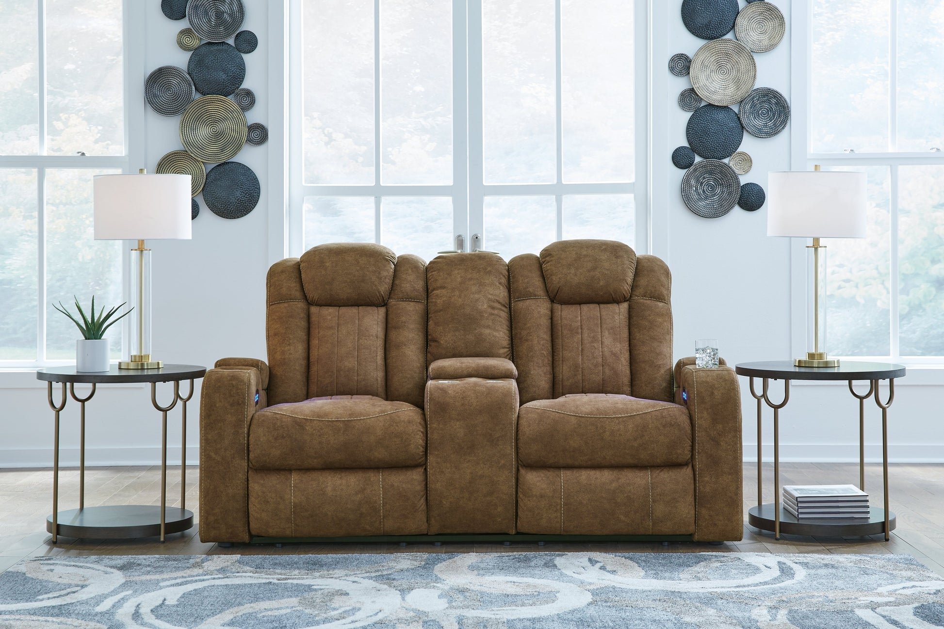 Wolfridge Brindle Power Reclining Loveseat - 6070318 - Luna Furniture - Dallas Store
