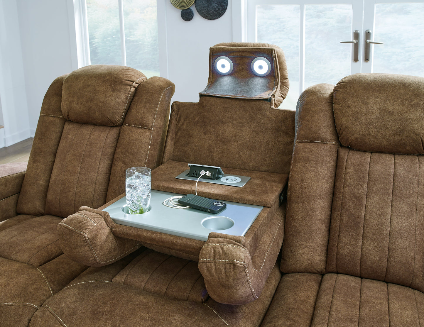 Wolfridge Brindle Power Reclining Sofa - 6070315 - Luna Furniture - Dallas Store