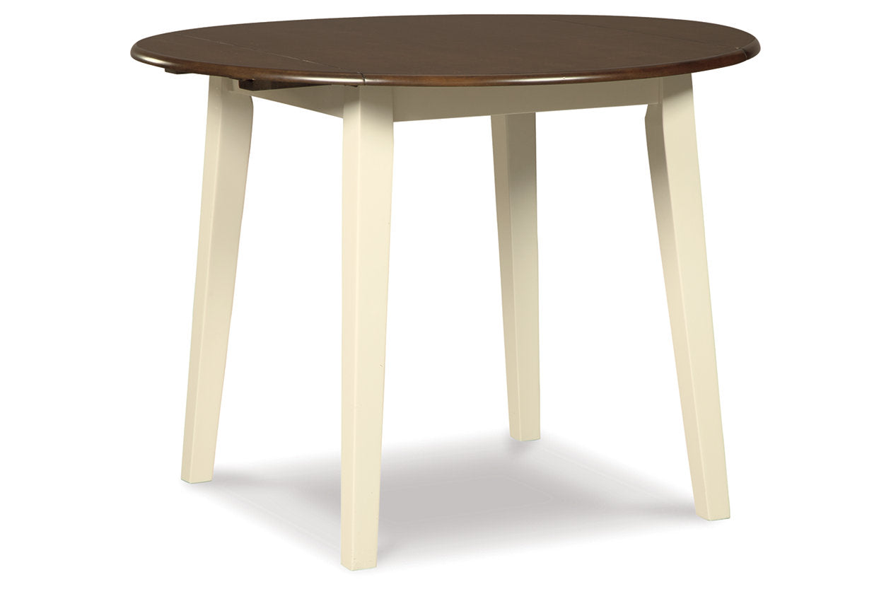 Woodanville Cream/Brown Dining Drop Leaf Table - D335-15 - Luna Furniture - Dallas Store