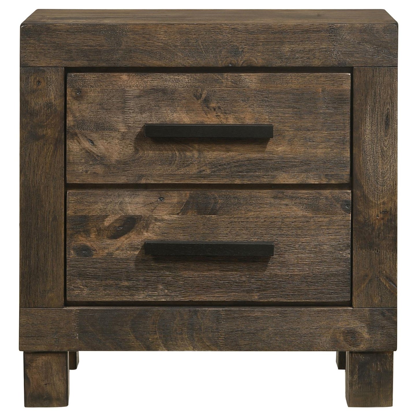 Woodmont 2-Drawer Nightstand Rustic Golden Brown - 222632 - Luna Furniture - Dallas Store