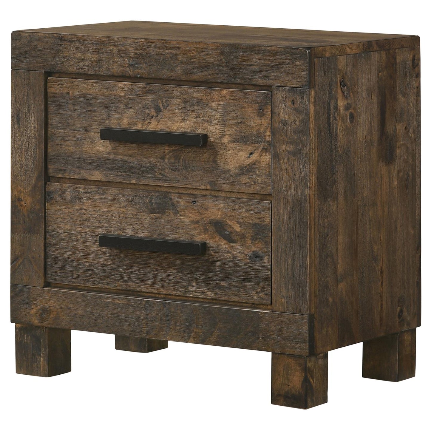 Woodmont 2-Drawer Nightstand Rustic Golden Brown - 222632 - Luna Furniture - Dallas Store