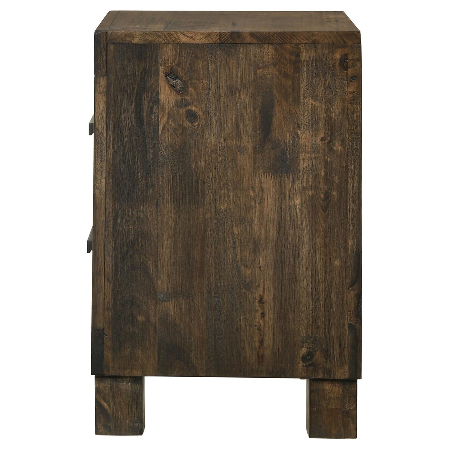 Woodmont 2-Drawer Nightstand Rustic Golden Brown - 222632 - Luna Furniture - Dallas Store