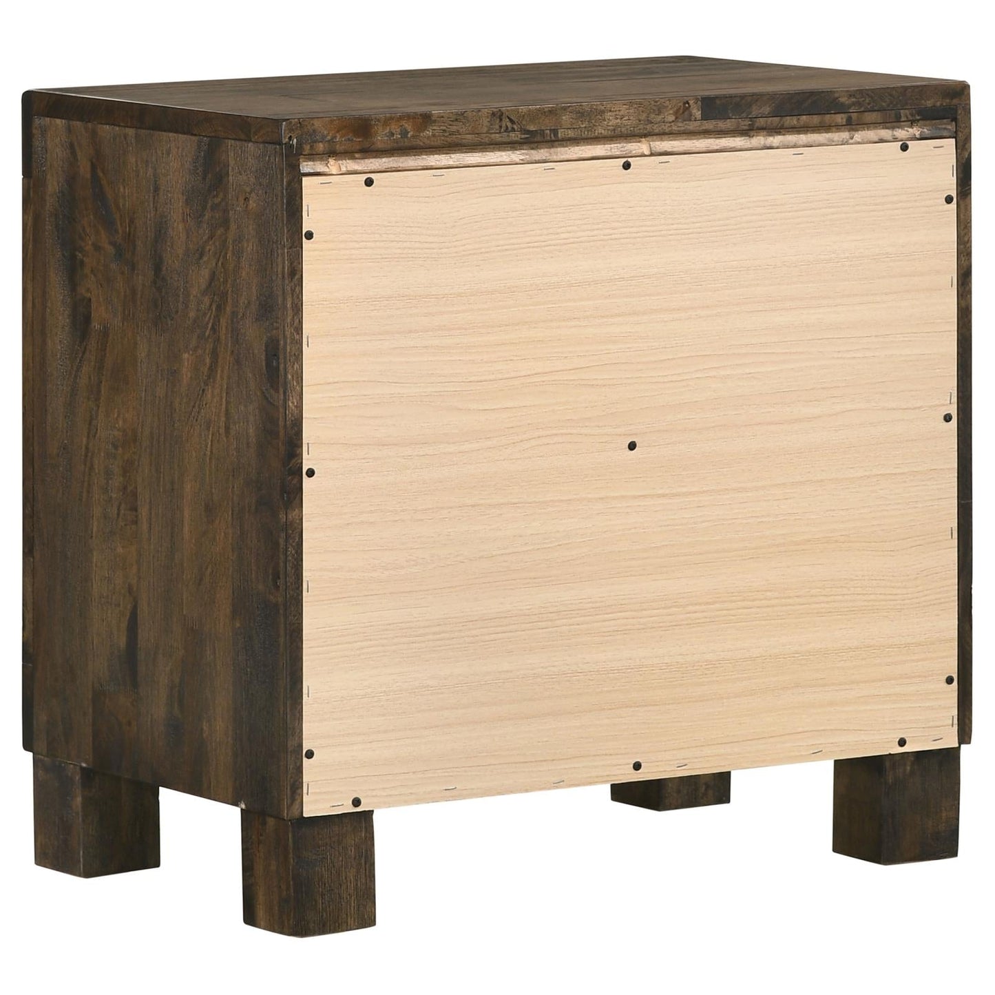 Woodmont 2-Drawer Nightstand Rustic Golden Brown - 222632 - Luna Furniture - Dallas Store