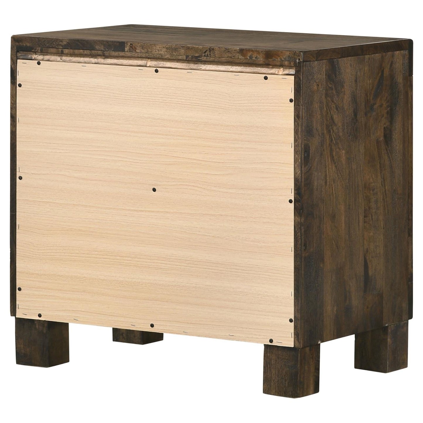 Woodmont 2-Drawer Nightstand Rustic Golden Brown - 222632 - Luna Furniture - Dallas Store