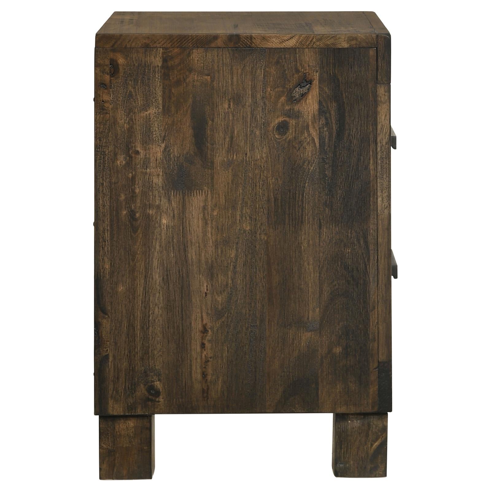 Woodmont 2-Drawer Nightstand Rustic Golden Brown - 222632 - Luna Furniture - Dallas Store