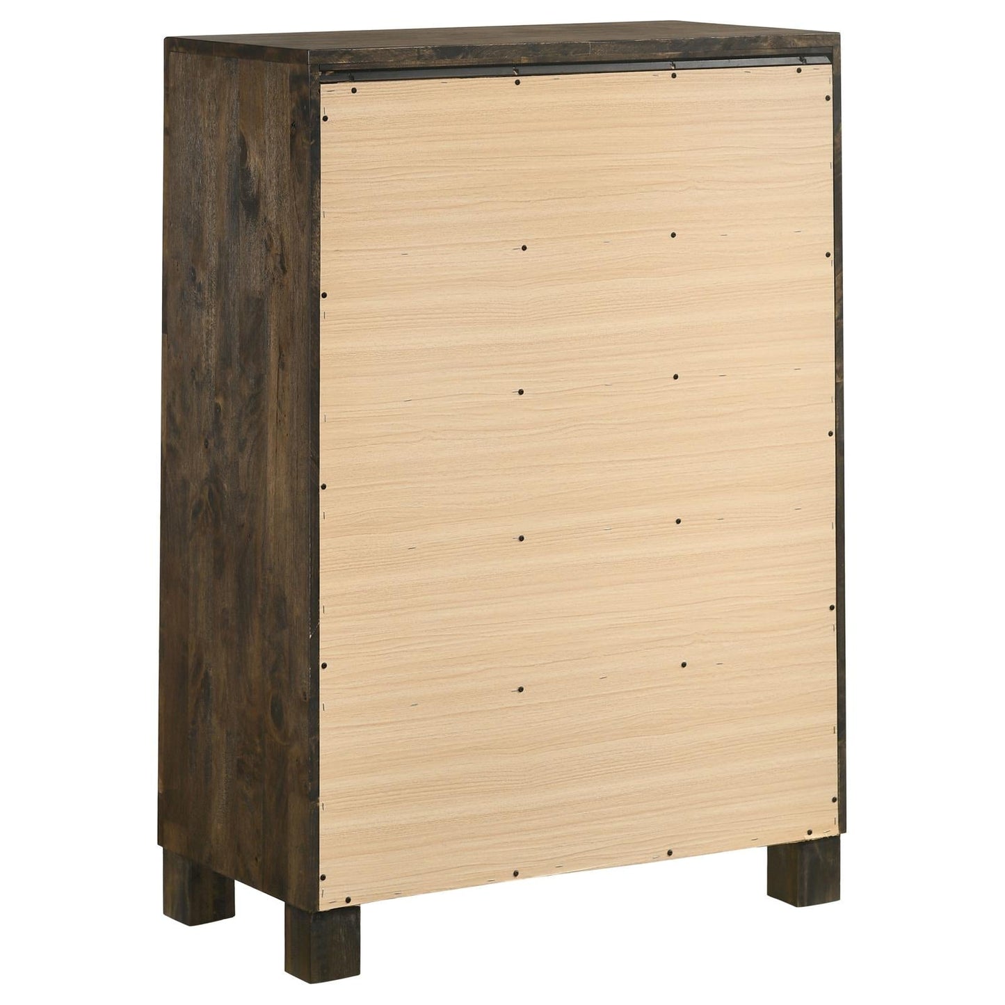 Woodmont Rustic Golden Brown 5-Drawer Chest - 222635 - Luna Furniture - Dallas Store
