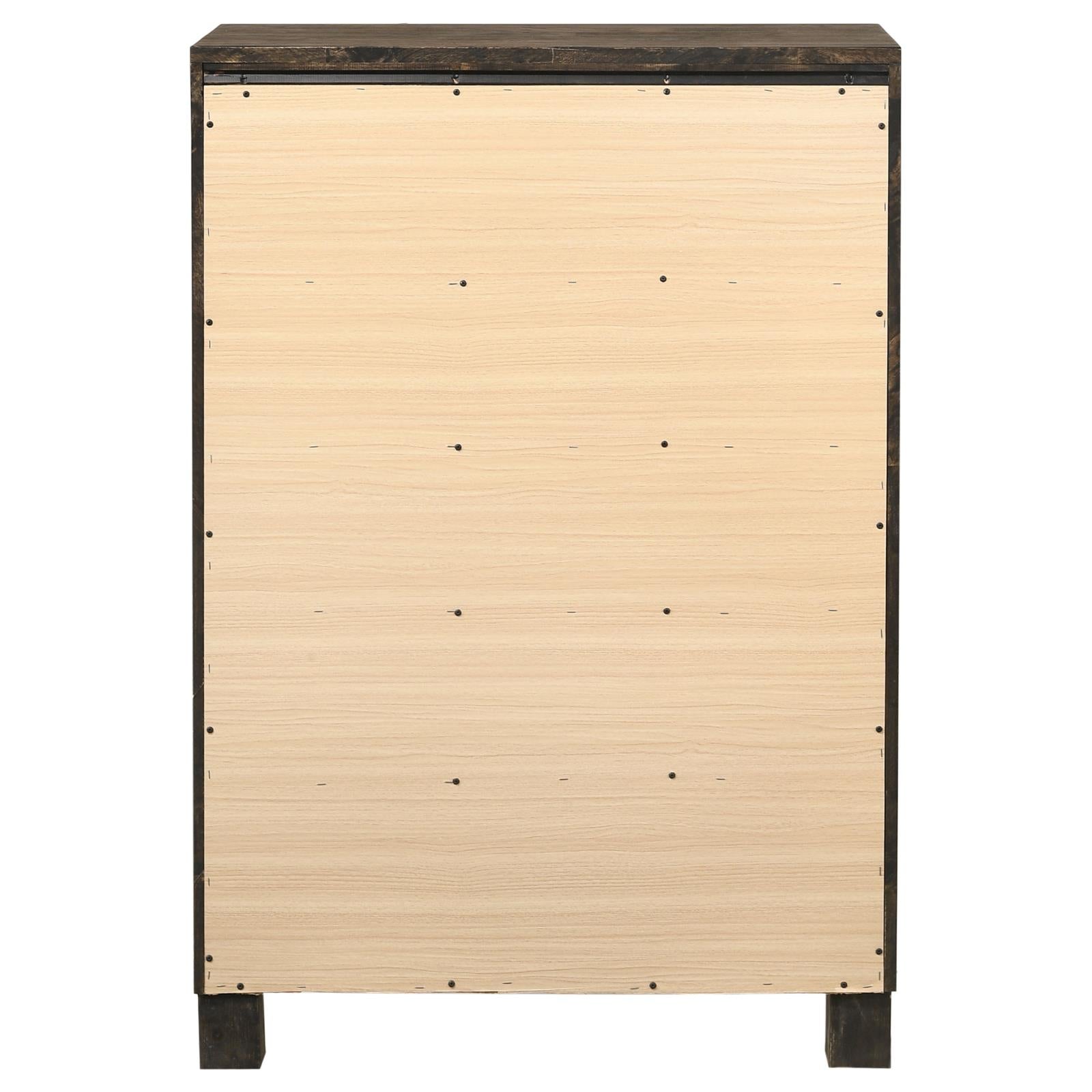Woodmont Rustic Golden Brown 5-Drawer Chest - 222635 - Luna Furniture - Dallas Store