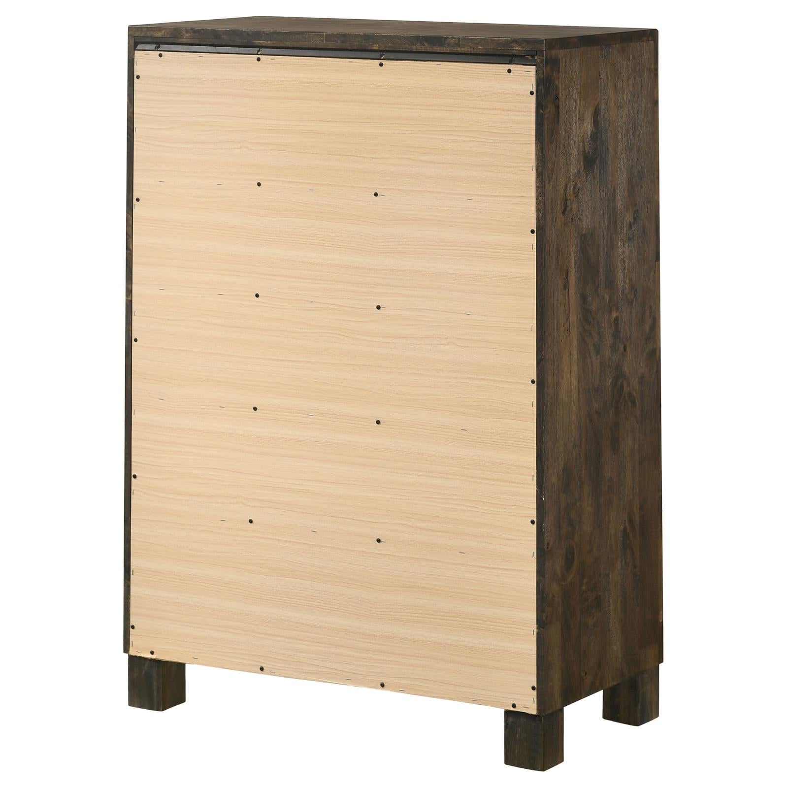 Woodmont Rustic Golden Brown 5-Drawer Chest - 222635 - Luna Furniture - Dallas Store