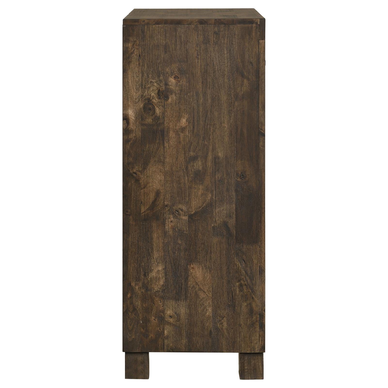 Woodmont Rustic Golden Brown 5-Drawer Chest - 222635 - Luna Furniture - Dallas Store