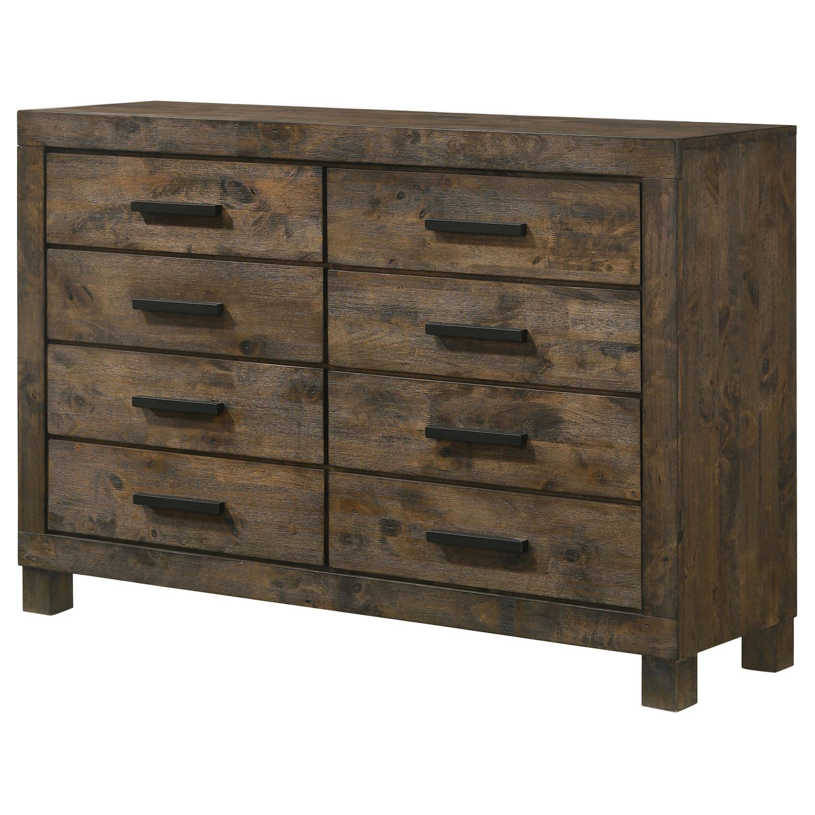 Woodmont Rustic Golden Brown 8-Drawer Dresser - 222633 - Luna Furniture - Dallas Store