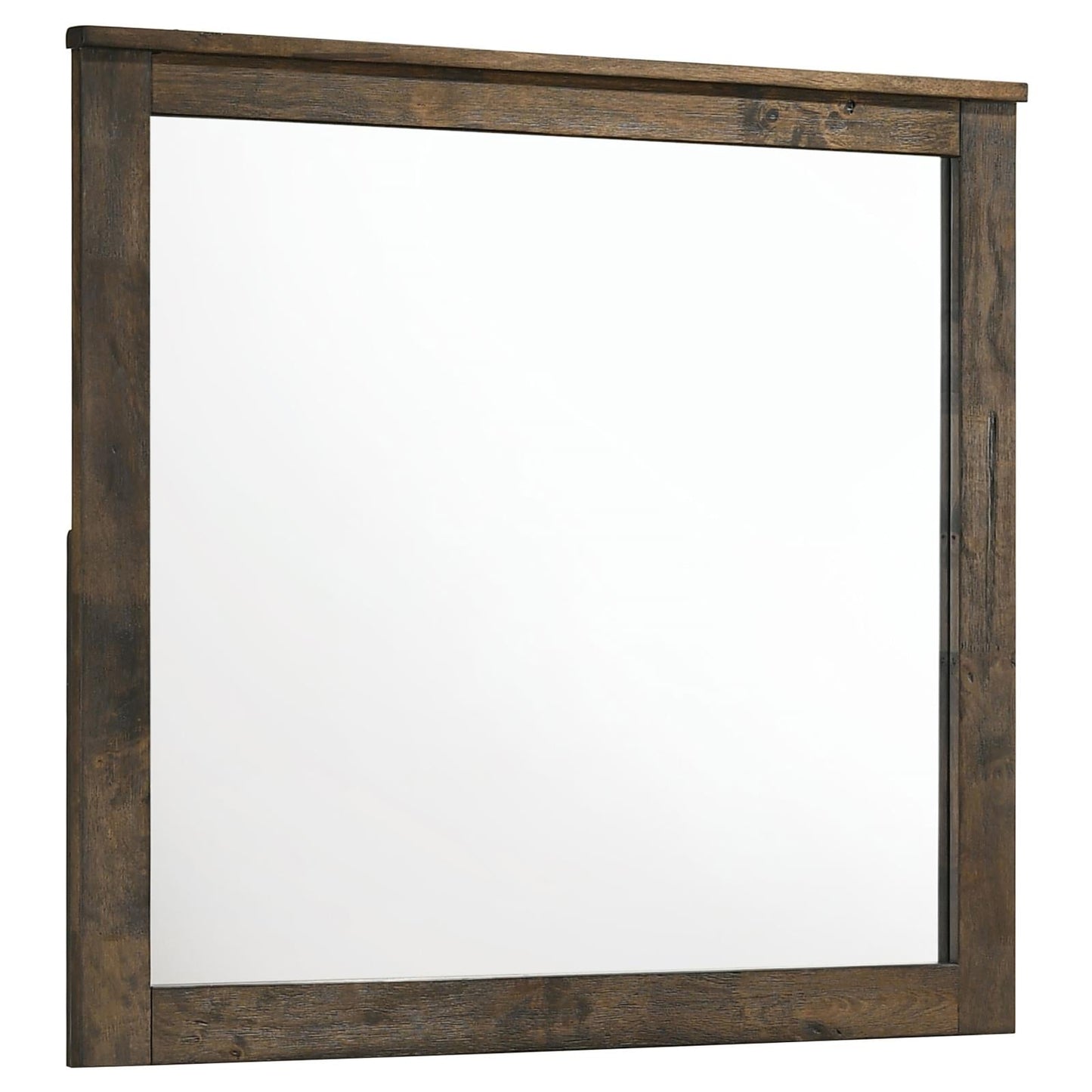 Woodmont Rustic Golden Brown Rectangle Mirror - 222634 - Luna Furniture - Dallas Store