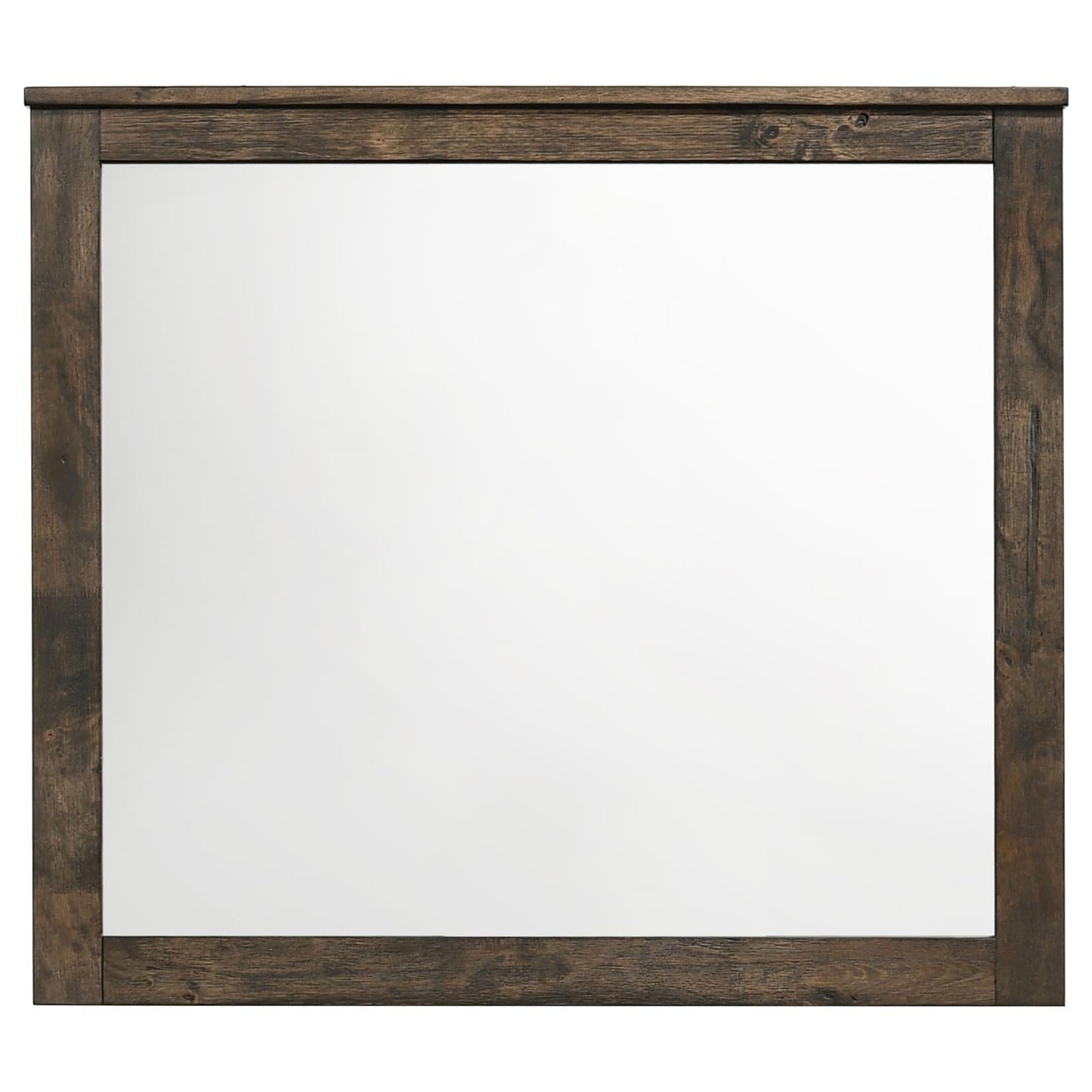 Woodmont Rustic Golden Brown Rectangle Mirror - 222634 - Luna Furniture - Dallas Store