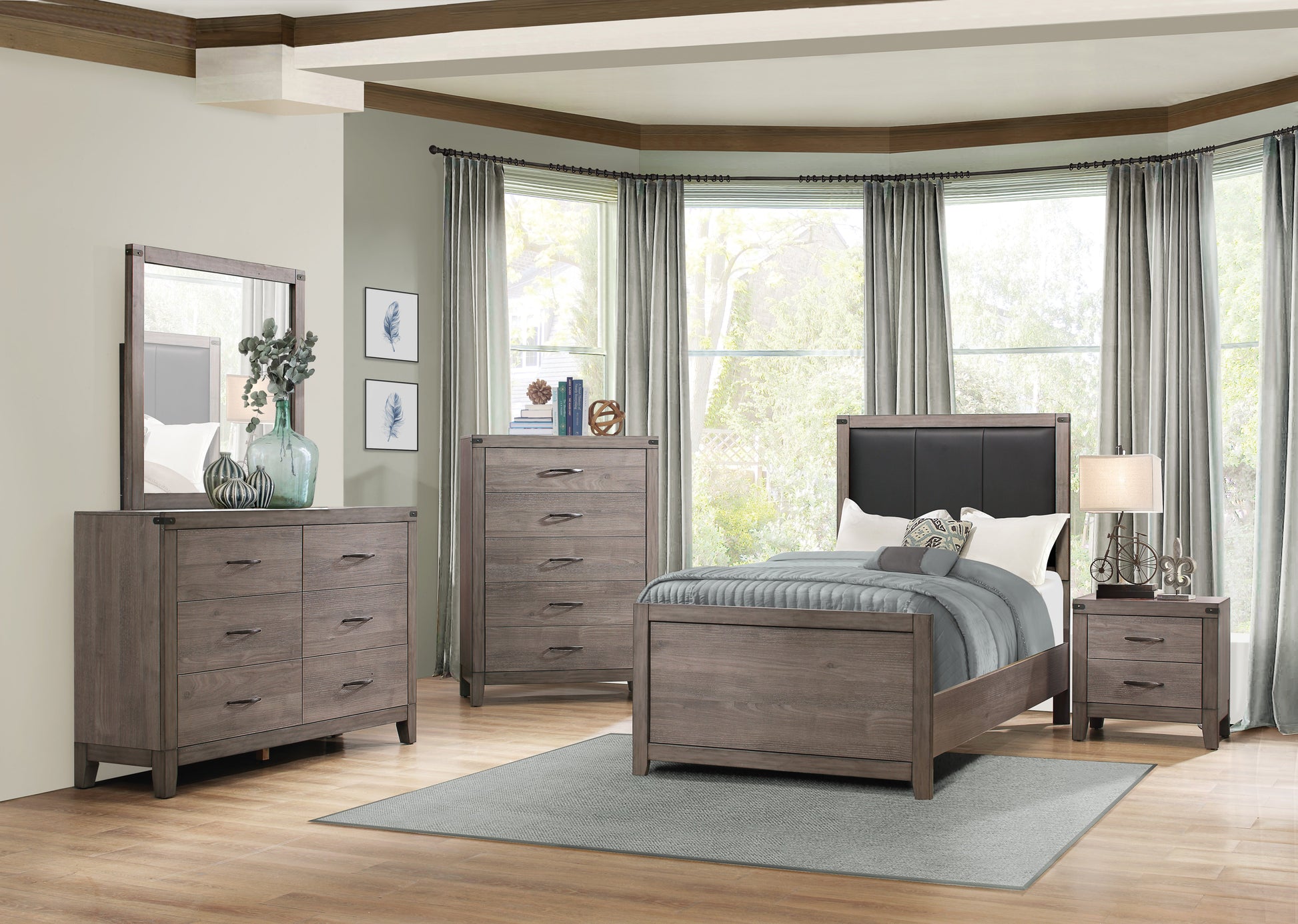 Woodrow Brownish Gray Chest - 2042-9 - Luna Furniture - Dallas Store