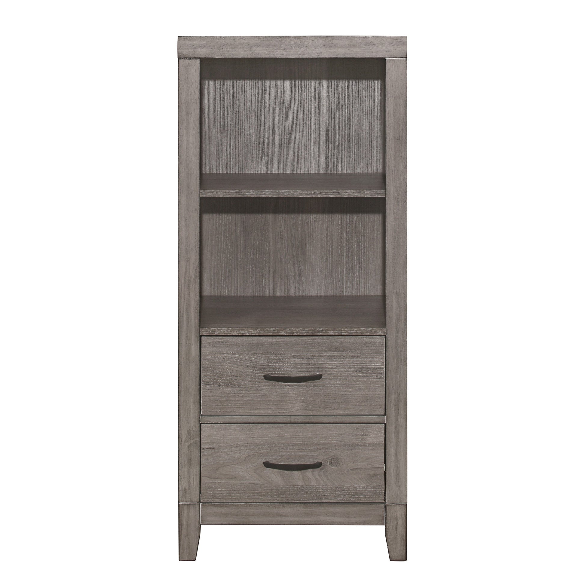 Woodrow Brownish Gray Pier/Tower Nightstand - 2042NB-10 - Luna Furniture - Dallas Store