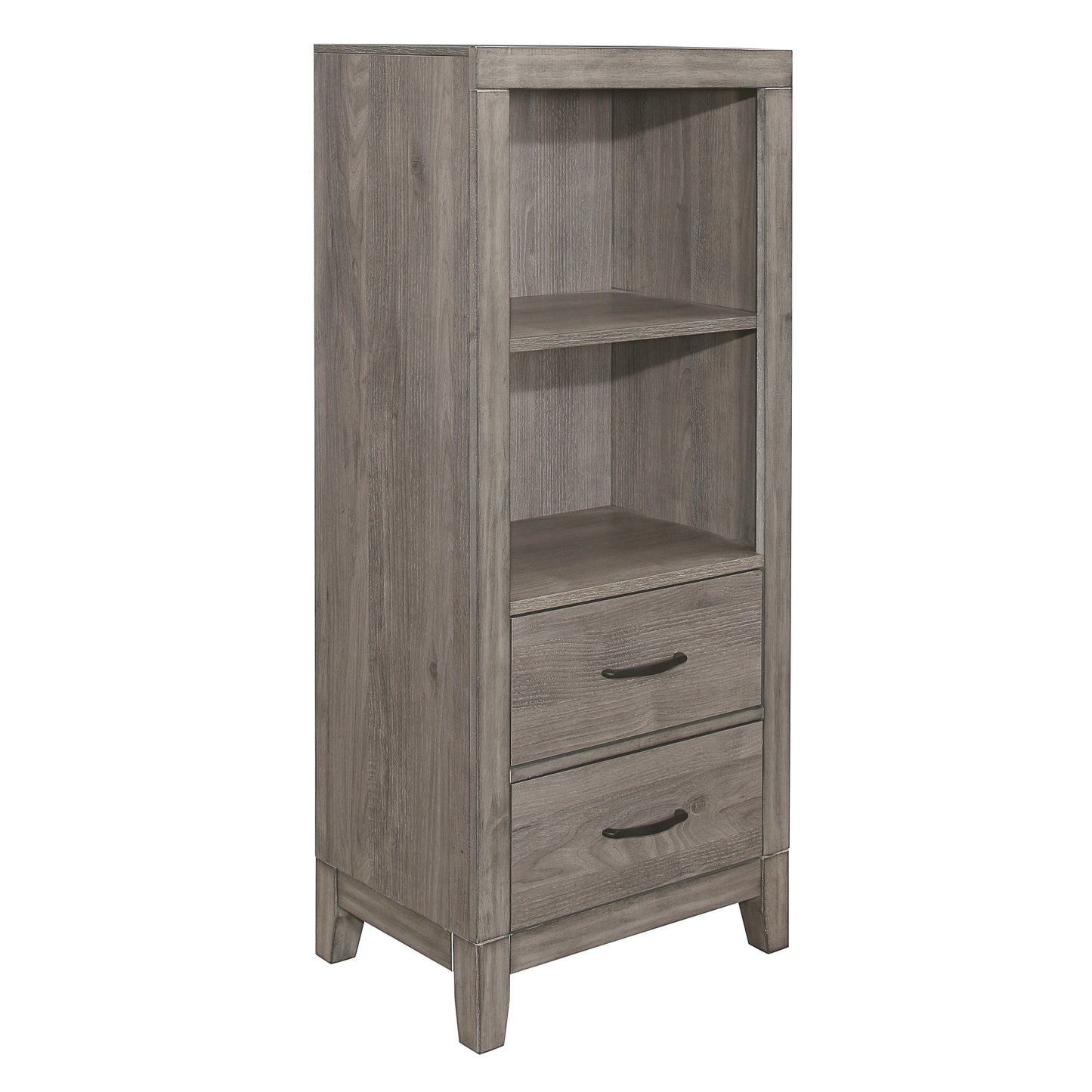 Woodrow Brownish Gray Pier/Tower Nightstand - 2042NB-10 - Luna Furniture - Dallas Store