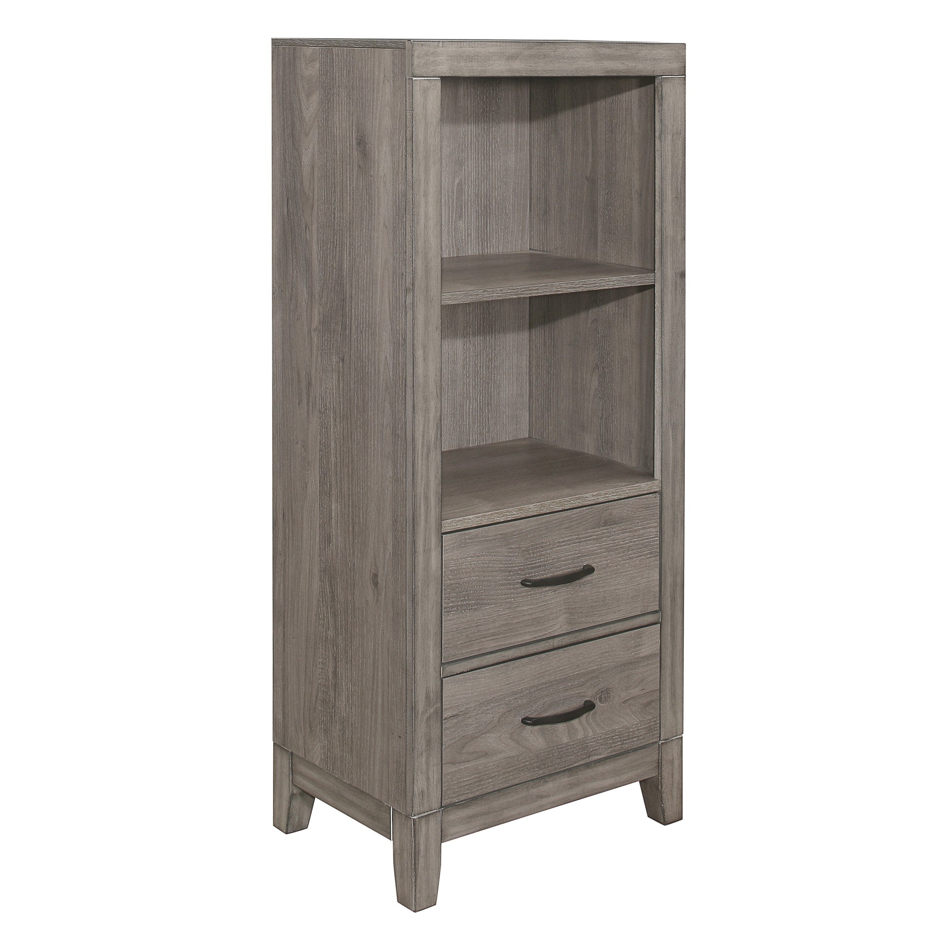 Woodrow Brownish Gray Pier/Tower Nightstand - 2042NB-10 - Luna Furniture - Dallas Store